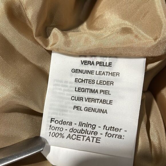 Persona Marina Rinaldi Python Print Leather Skirt Sz 23 (M) - Picture 15 of 16